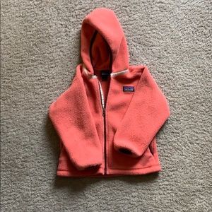 Patagonia pink fleece, toddler 2T